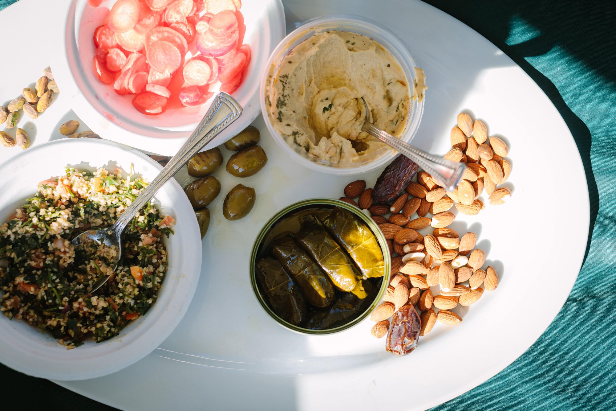 Middle East feast plate